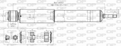 SAB834632 OPEN PARTS Амортизатор