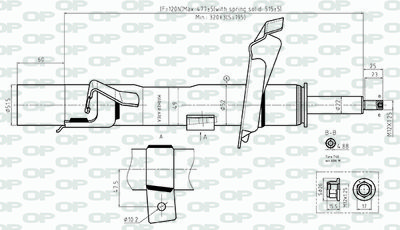 SAB856031 OPEN PARTS Амортизатор