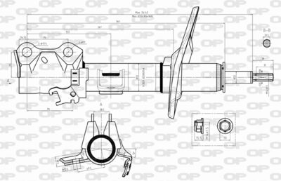 SAB831331 OPEN PARTS Амортизатор