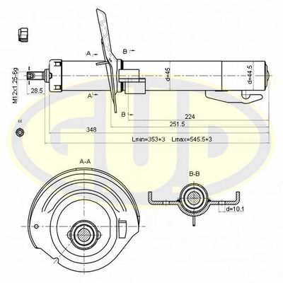 GSA333718 G.U.D. Амортизатор