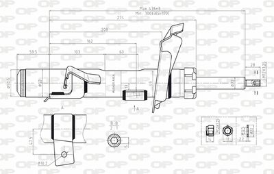 SAB806331 OPEN PARTS Амортизатор