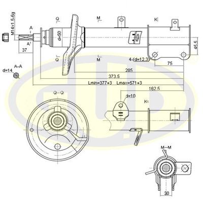GSA333116 G.U.D. Амортизатор