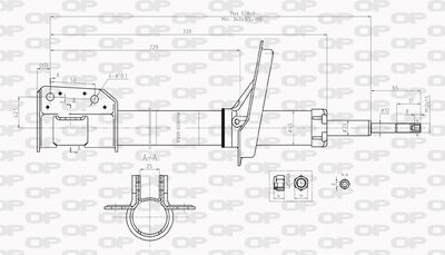 SAB801231 OPEN PARTS Амортизатор