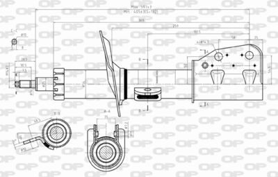 SAB835231 OPEN PARTS Амортизатор