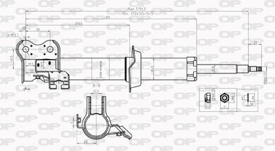 SAB820931 OPEN PARTS Амортизатор