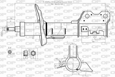 SAB858731 OPEN PARTS Амортизатор