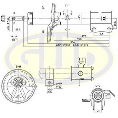 GSA333418 G.U.D. Амортизатор