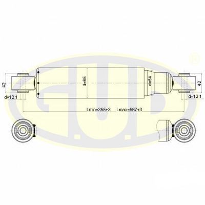GSA345084 G.U.D. Амортизатор