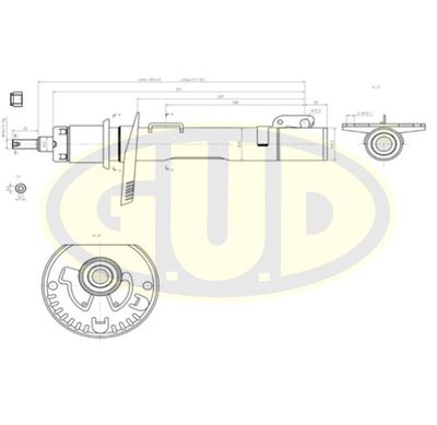 GSA334834 G.U.D. Амортизатор