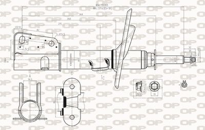 SAB830831 OPEN PARTS Амортизатор