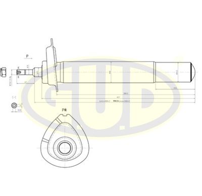 GSA335916 G.U.D. Амортизатор