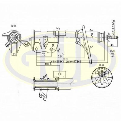 GSA334154 G.U.D. Амортизатор