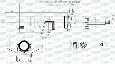 SAB853532 OPEN PARTS Амортизатор
