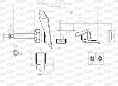 SAB806131 OPEN PARTS Амортизатор