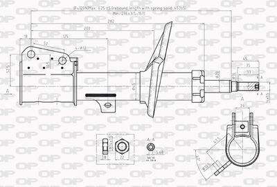 SAB821331 OPEN PARTS Амортизатор