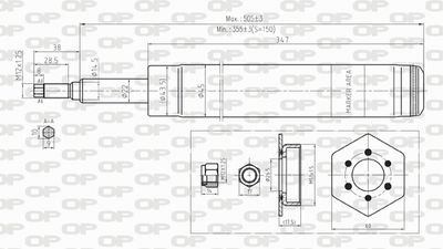 SAB824411 OPEN PARTS Амортизатор