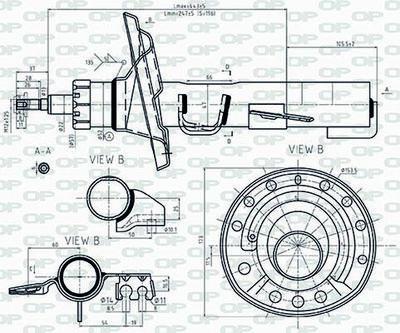 SAB854431 OPEN PARTS Амортизатор
