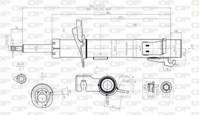 SAB806731 OPEN PARTS Амортизатор