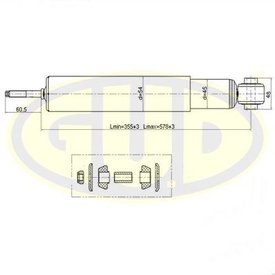 GSA349057 G.U.D. Амортизатор