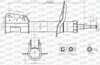 SAB851331 OPEN PARTS Амортизатор