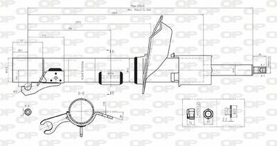 SAB806031 OPEN PARTS Амортизатор
