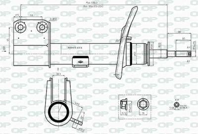SAB850631 OPEN PARTS Амортизатор