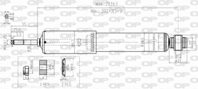 SAB835611 OPEN PARTS Амортизатор