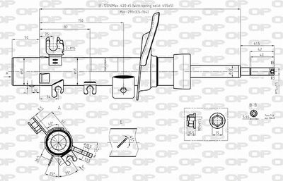 SAB857731 OPEN PARTS Амортизатор