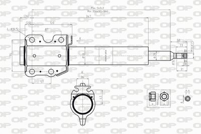 SAB824031 OPEN PARTS Амортизатор