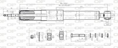 SAB816231 OPEN PARTS Амортизатор