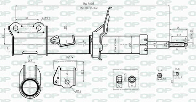 SAB845131 OPEN PARTS Амортизатор