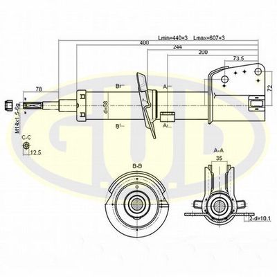 GSA335803 G.U.D. Амортизатор