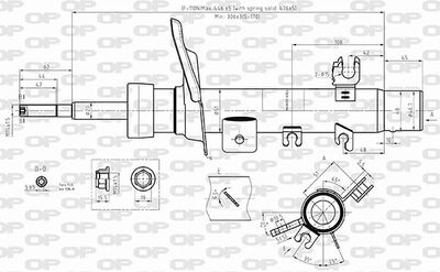 SAB855431 OPEN PARTS Амортизатор