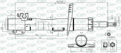 SAB854031 OPEN PARTS Амортизатор
