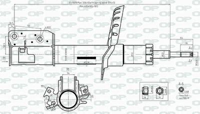 SAB852531 OPEN PARTS Амортизатор