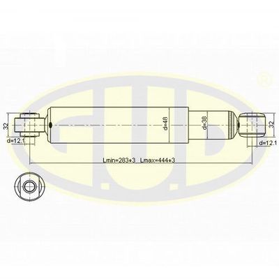 GSA343478 G.U.D. Амортизатор