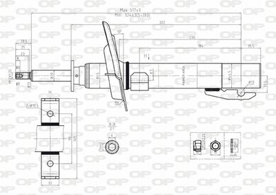 SAB807131 OPEN PARTS Амортизатор