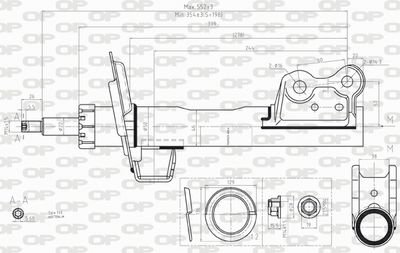 SAB825131 OPEN PARTS Амортизатор
