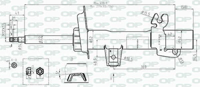 SAB850931 OPEN PARTS Амортизатор