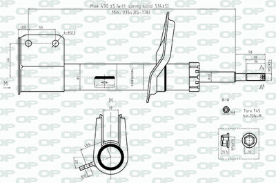 SAB855531 OPEN PARTS Амортизатор