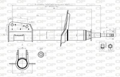 SAB812431 OPEN PARTS Амортизатор