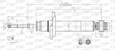 SAB810232 OPEN PARTS Амортизатор