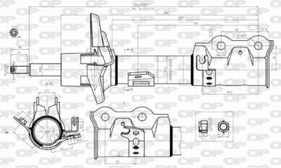SAB831131 OPEN PARTS Амортизатор