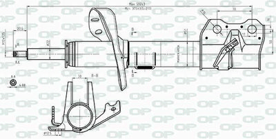SAB841531 OPEN PARTS Амортизатор