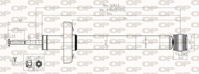 SAB848832 OPEN PARTS Амортизатор