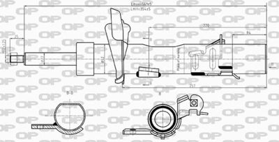 SAB860731 OPEN PARTS Амортизатор