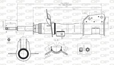 SAB805031 OPEN PARTS Амортизатор