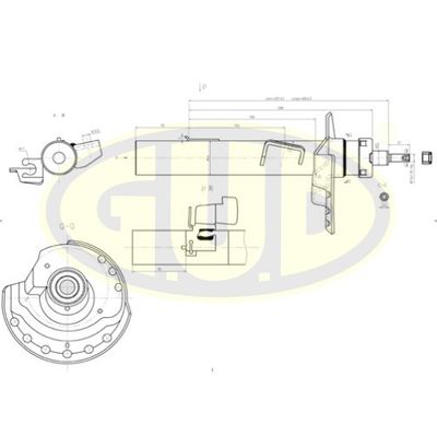 GSA339718 G.U.D. Амортизатор