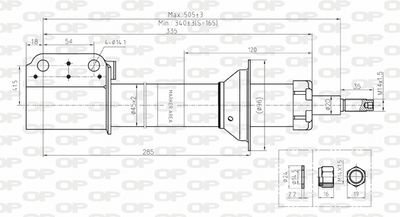 SAB812831 OPEN PARTS Амортизатор