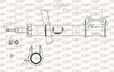 SAB826831 OPEN PARTS Амортизатор